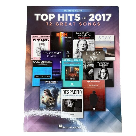 Other - Top Hits of 2017  Big-Note Piano 12 Great Songs Hal Leonard